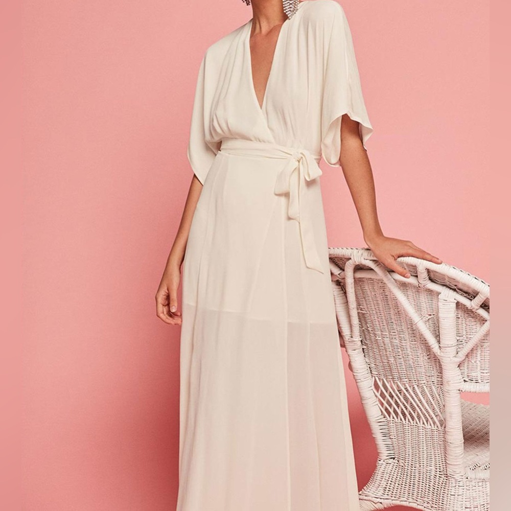 BNWT Reformation Winslow Dress (Ivory, L) - Picture 6 of 6